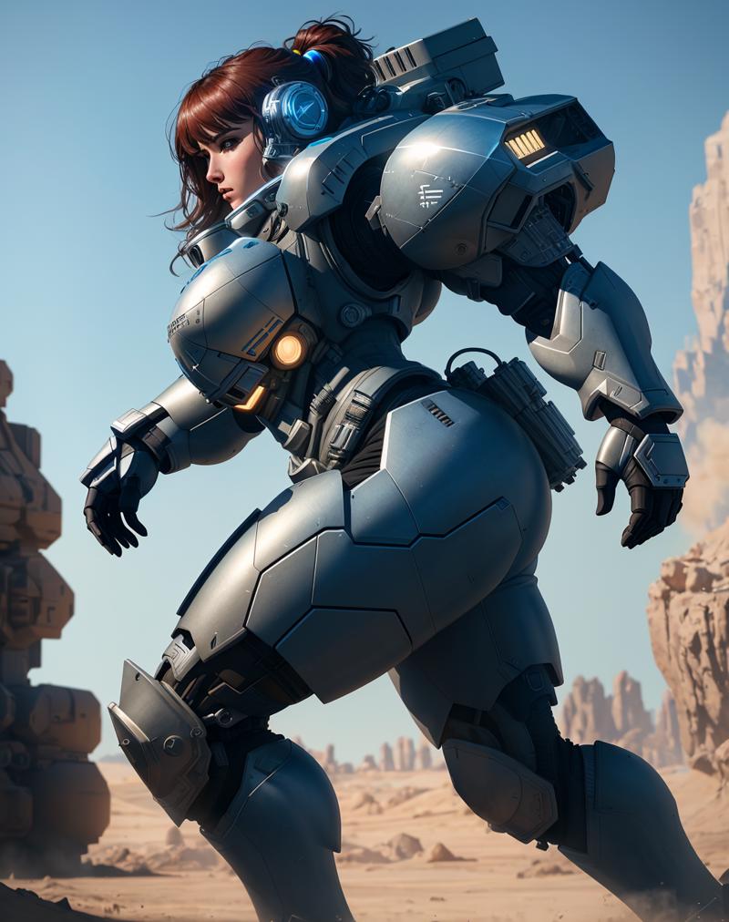 05284-3785799000-4K, Masterpiece, highres, absurdres,photorealistic, Parrley_armor, a woman in a suit of armor ,wearing Parrley_armor, big bulky.png